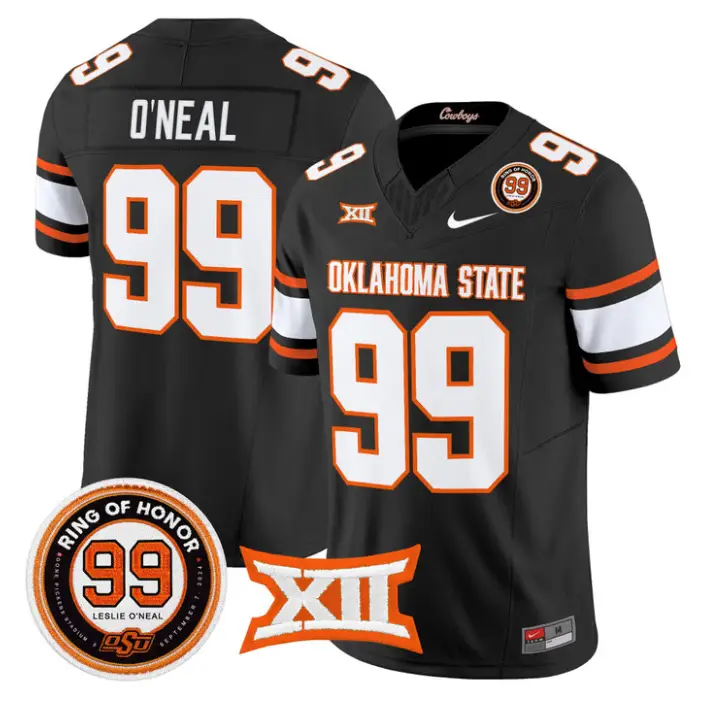 Leslie O'neal Jersey #99 Oklahoma State 2026 Leslie O'neal Stitched