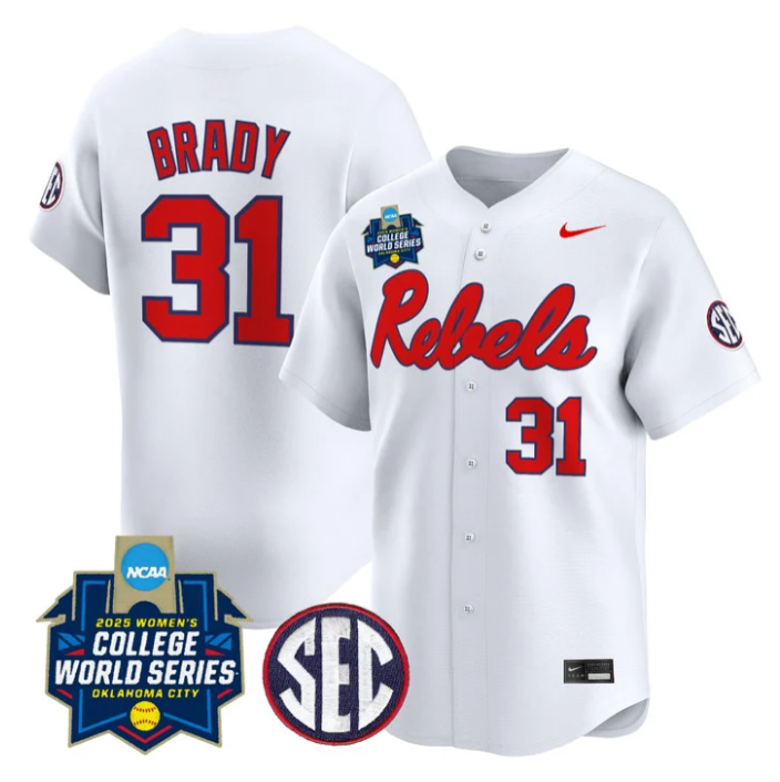 Mackenzie Pickens Jersey #1 Ole Miss Rebels Softball 2025 World Series Blue