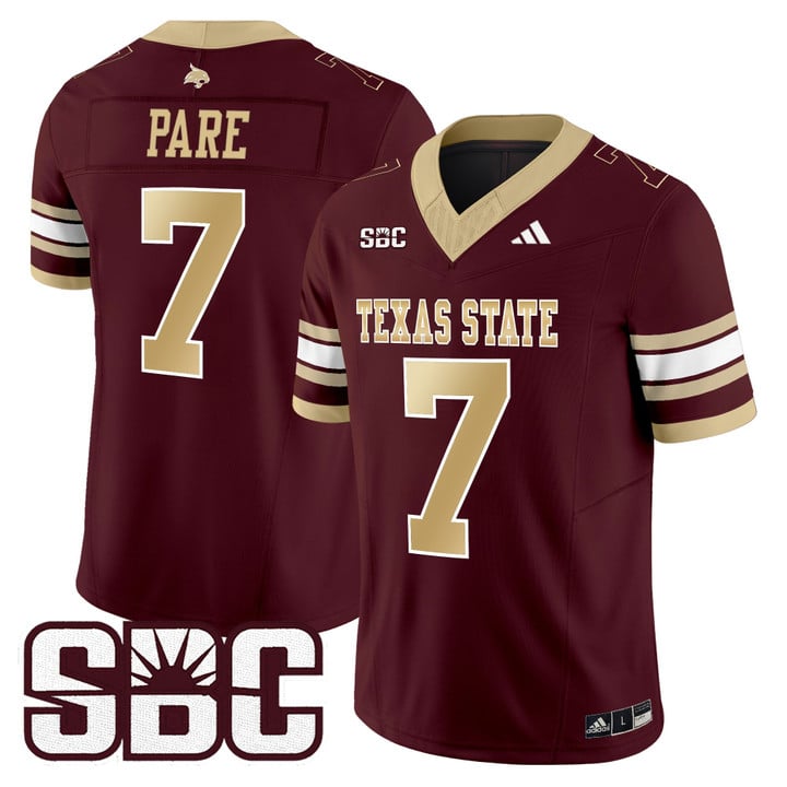 Lincoln Pare Jersey #7 Texas State Bobcats 2025 Limited Stitched