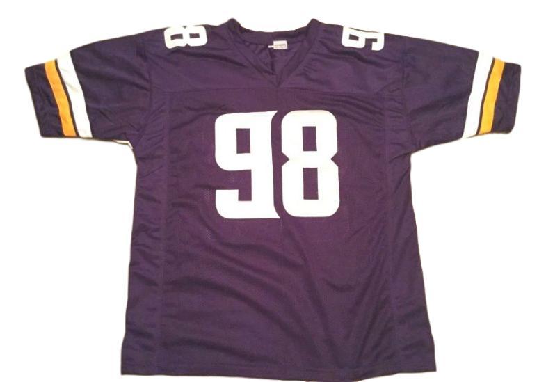 Linval Joseph CUSTOM STITCHED Unsigned Football Jersey Purple