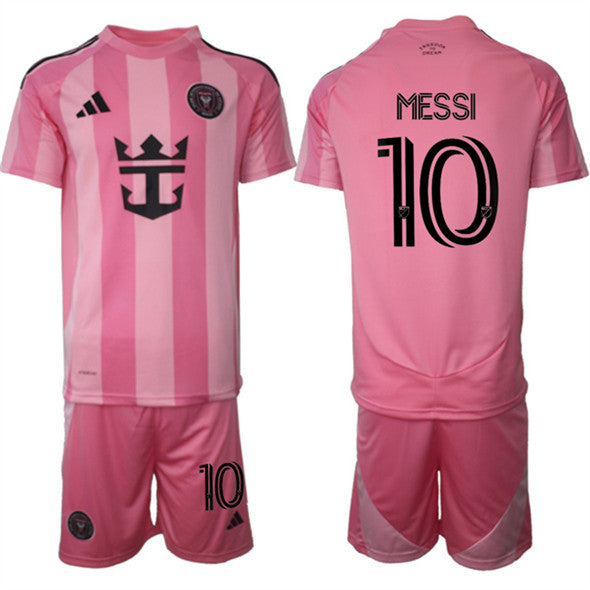 Lionel Messi Jersey #10 Inter Miami CF Pink Home 2025 - 26 Soccer Suit