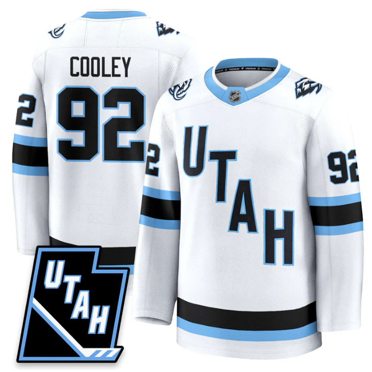 Logan Cooley Jersey #92 Utah Hockey Mammoth 2025 Limited All Stitched White