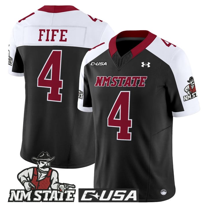 Logan Fife Jersey #4 New Mexico State Aggies 2025 Vapor Stitched