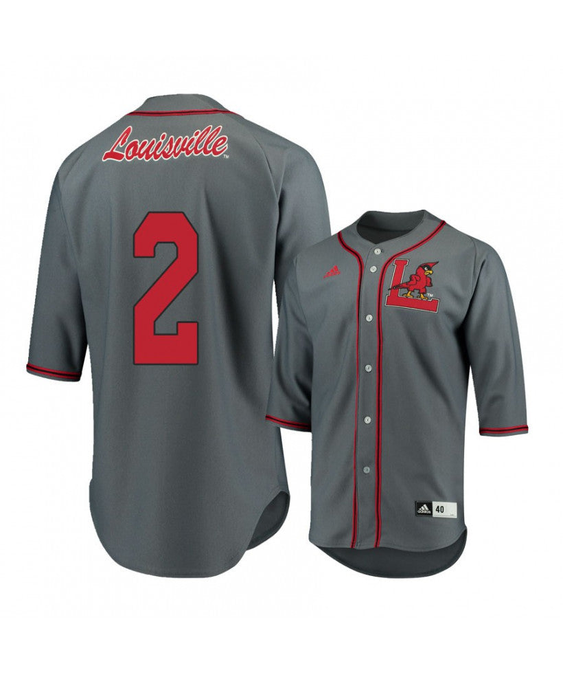 Louisville Cardinals 2 Andrew Benefield Gray Baseball Jersey