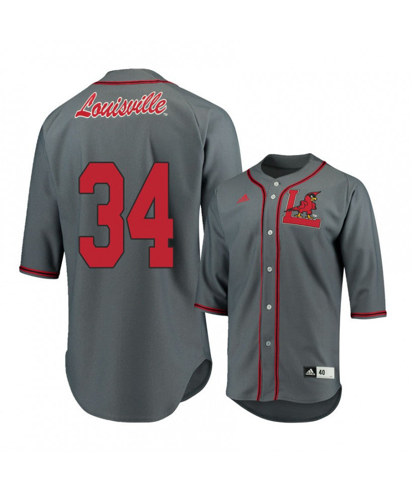 Louisville Cardinals 34 Zach Britton Gray Baseball Jersey
