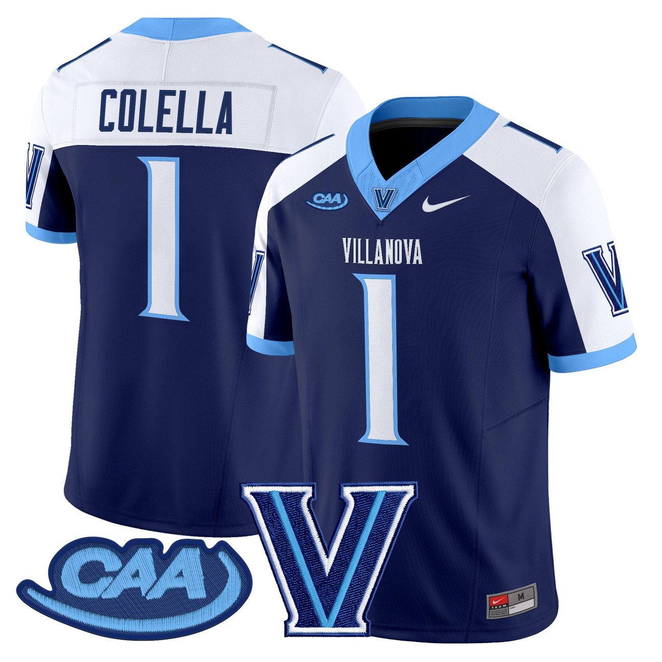 Luke Colella Jersey #1 Villanova Wildcats 2025 Vapor Limited Stitched