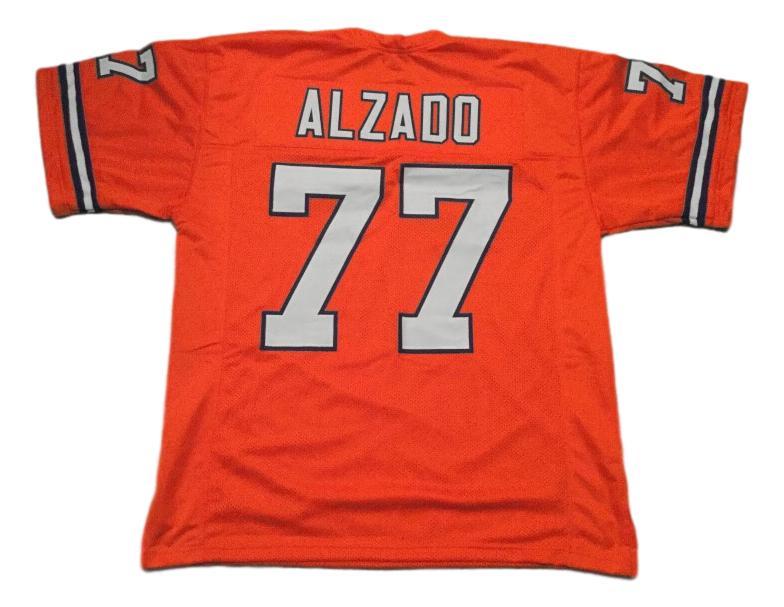 Lyle Alzado CUSTOM STITCHED Unsigned Football Jersey Orange