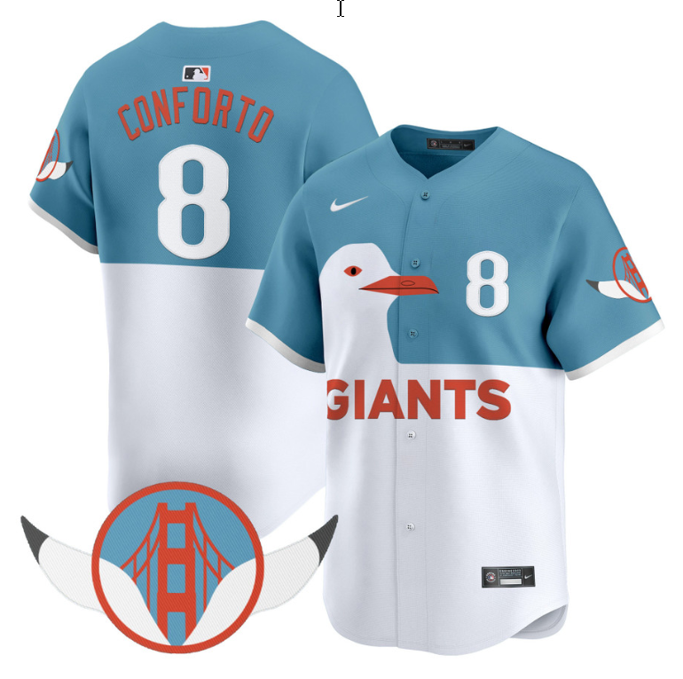 Michael Conforto Jersey #8 San Francisco Giants Seagull 2025 Vapor Premier Limited Stitched