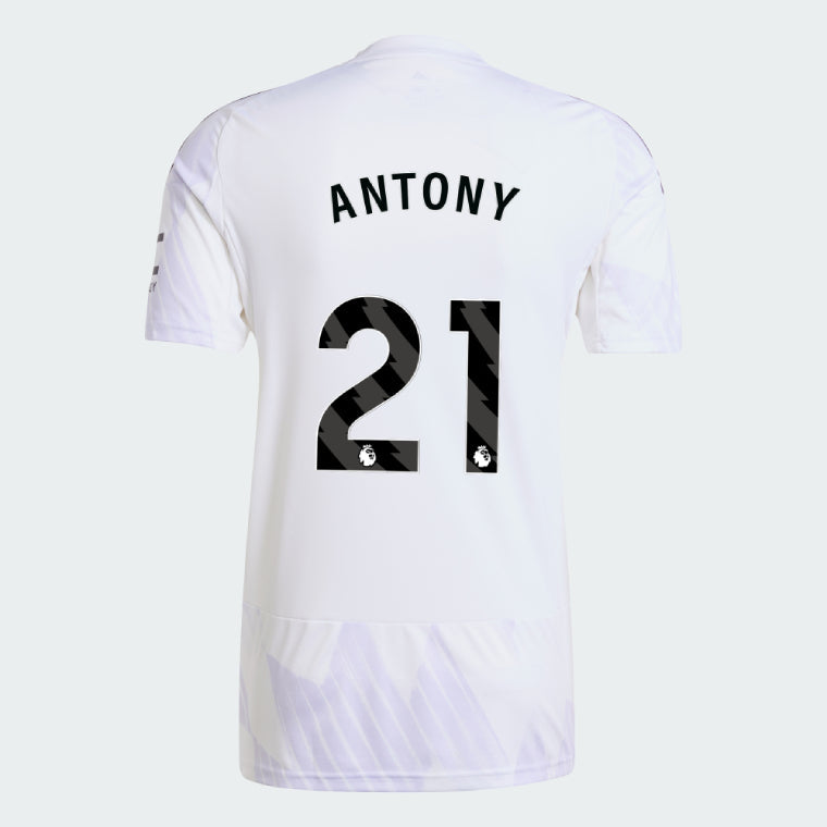 Manchester United 2025-26 Away ANTONY 21 Match Jersey – White