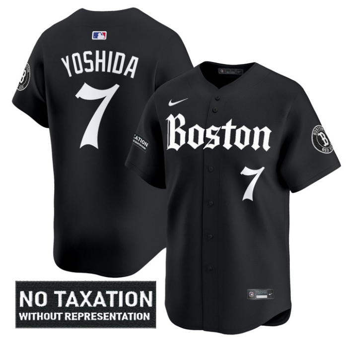 Masataka Yoshida Jersey #7 Boston Red Sox Retro Newspaper Edition Vapor Premier Limited Stitched