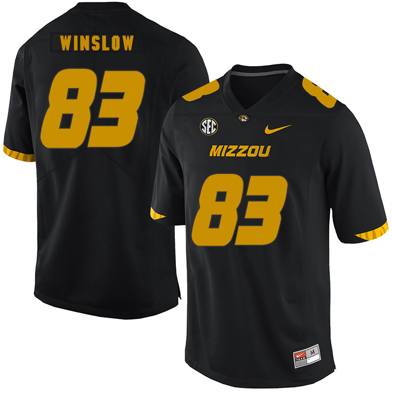 Missouri Tigers #83 Kellen Winslow NCAA College Football Jersey Black