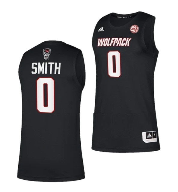 Men's #0 Terquavion Smith Jersey NC State Wolfpack College Basketball Jerseys Black