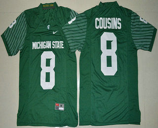 Michigan State Spartans #8 Kirk Cousins Green Limited Stitched College Football 2016 NCAA Jersey