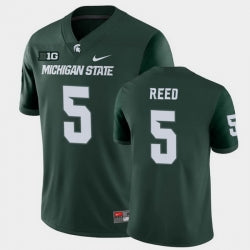 Michigan State Spartans #5 Jayden Reed College Football Green Game Jersey