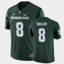 Michigan State Spartans #8 Jalen Nailor College Football Green Game Jersey