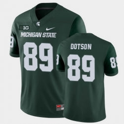 Michigan State Spartans #89 Matt Dotson College Football Green Game Jersey