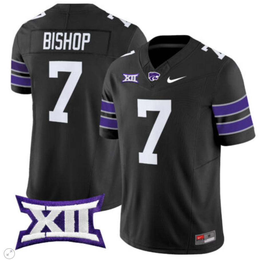 Michael Bishop Jersey #7 Kansas State Wildcats Vapor Limited Football Black