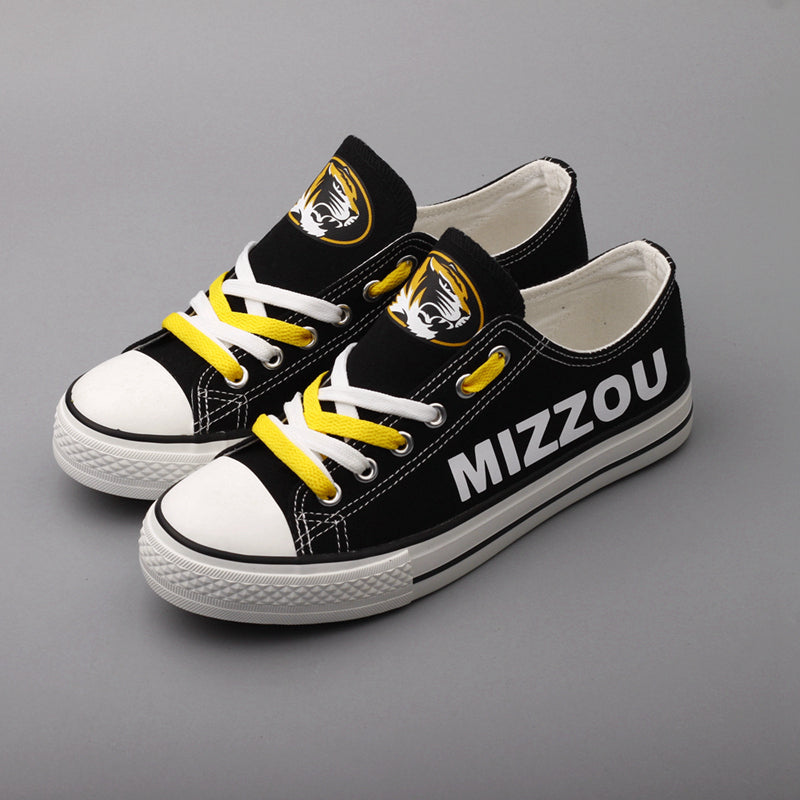 Missouri Tigers Limited Print NCAA College Students Low Top Canvas Shoes Sport Sneakers 1