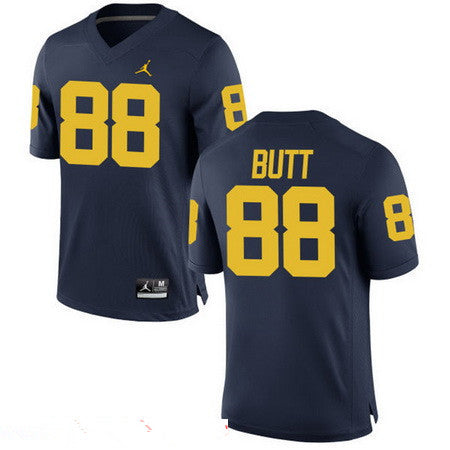 Michigan Wolverines #88 Jake Butt Navy Blue Stitched College Football Brand Jordan NCAA Jersey
