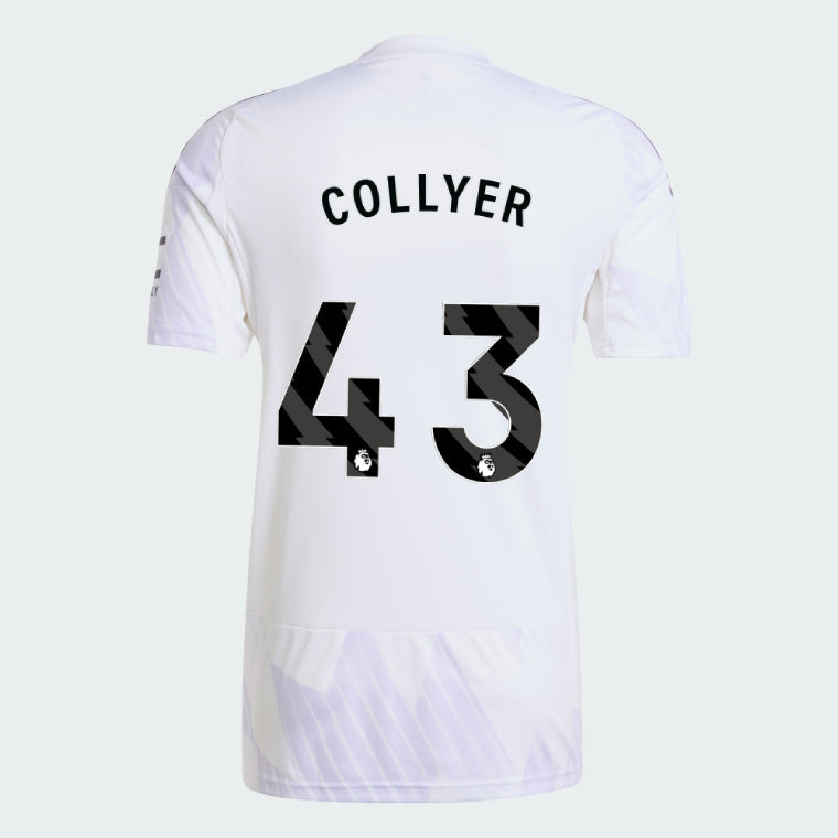 Manchester United 2025-26 Away COLLYER 43 Match Jersey – White