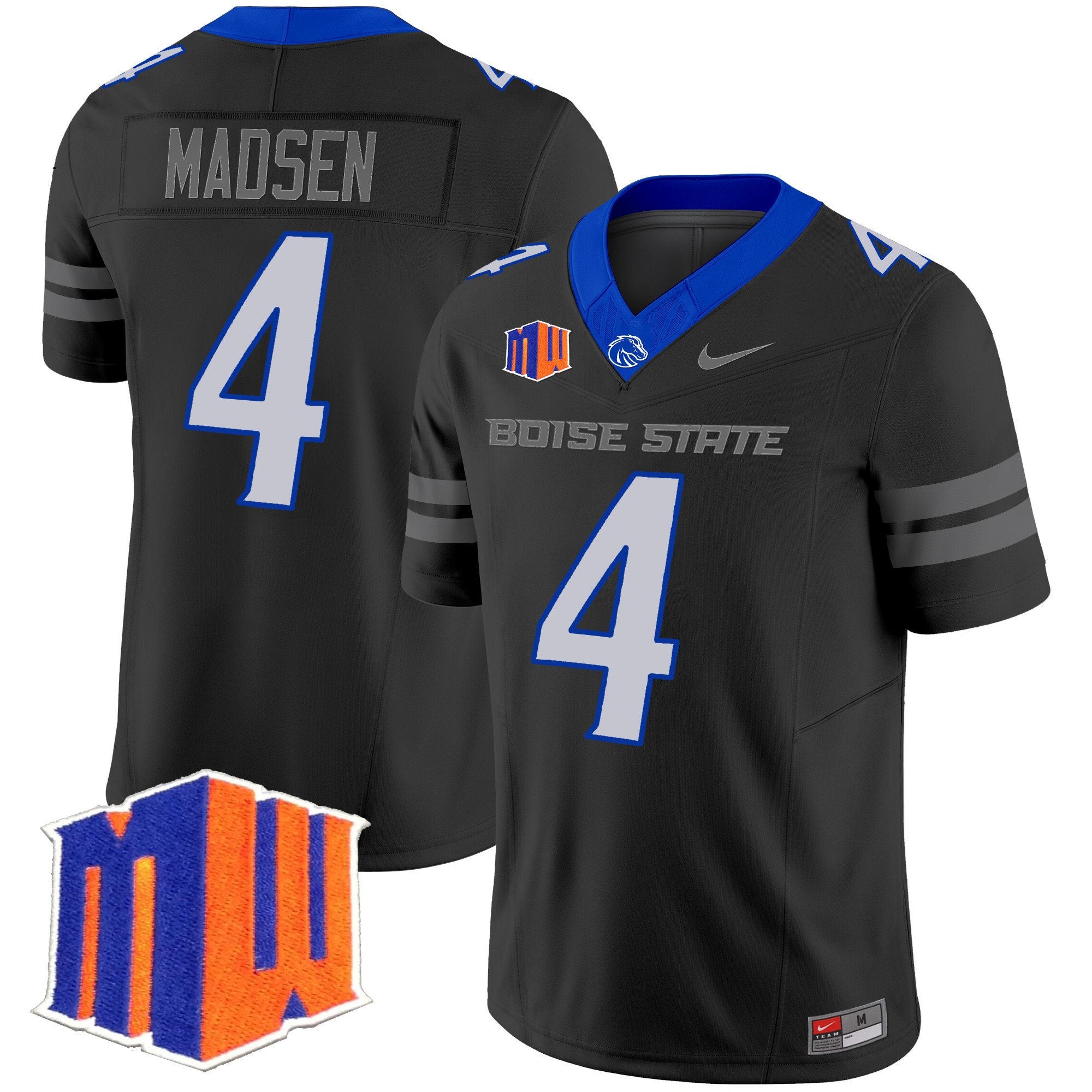 Maddux Madsen Jersey #4 Boise State Broncos 2025 Vapor Stitched Black