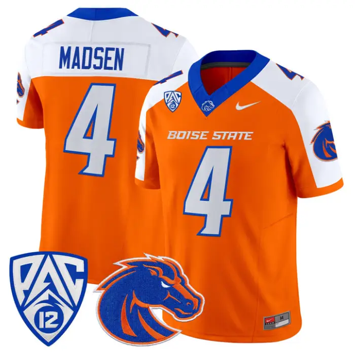 Maddux Madsen Jersey #4 Boise State Broncos 2026 Vapor Limited Stitched
