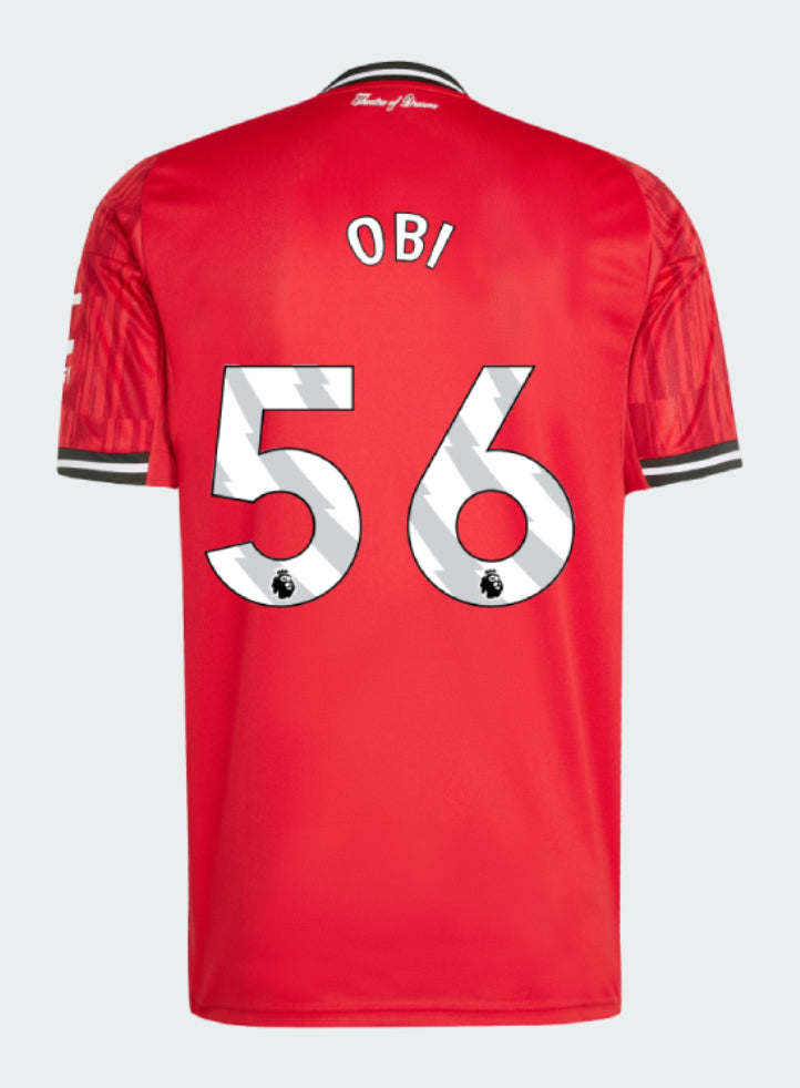 Manchester United Home 2025-26 OBI 56 Match Jersey – Red