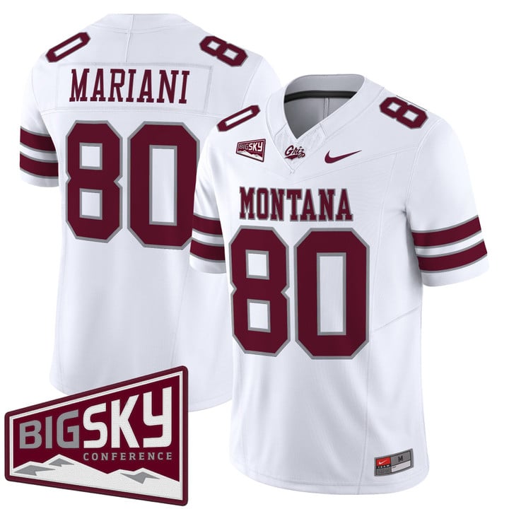Marc Mariani Jersey #80 Montana Grizzlies 2025 Vapor Stitched Black Alter
