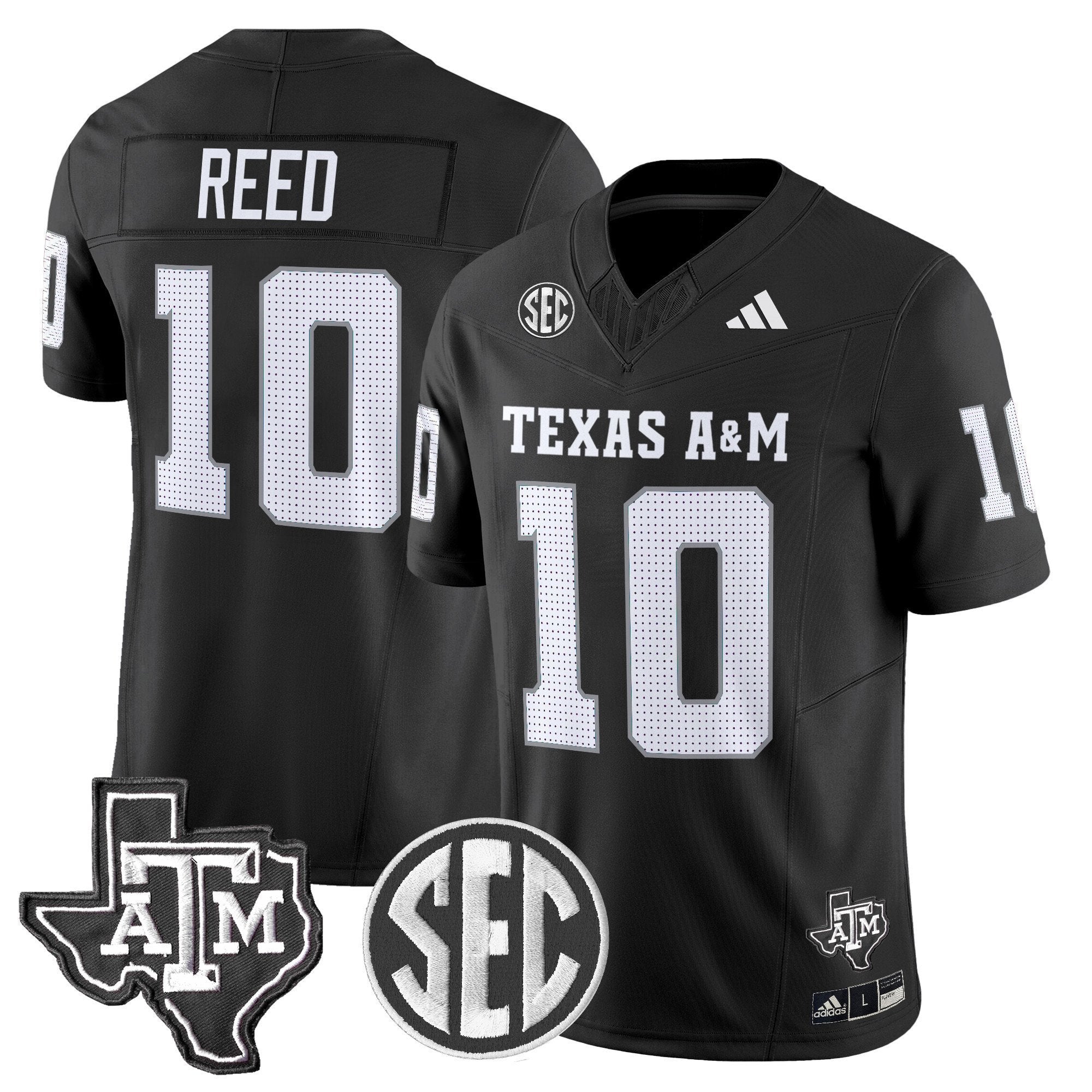 Marcel Reed Jersey #10 Texas A&M Aggies 2025 Vapor Stitched Black