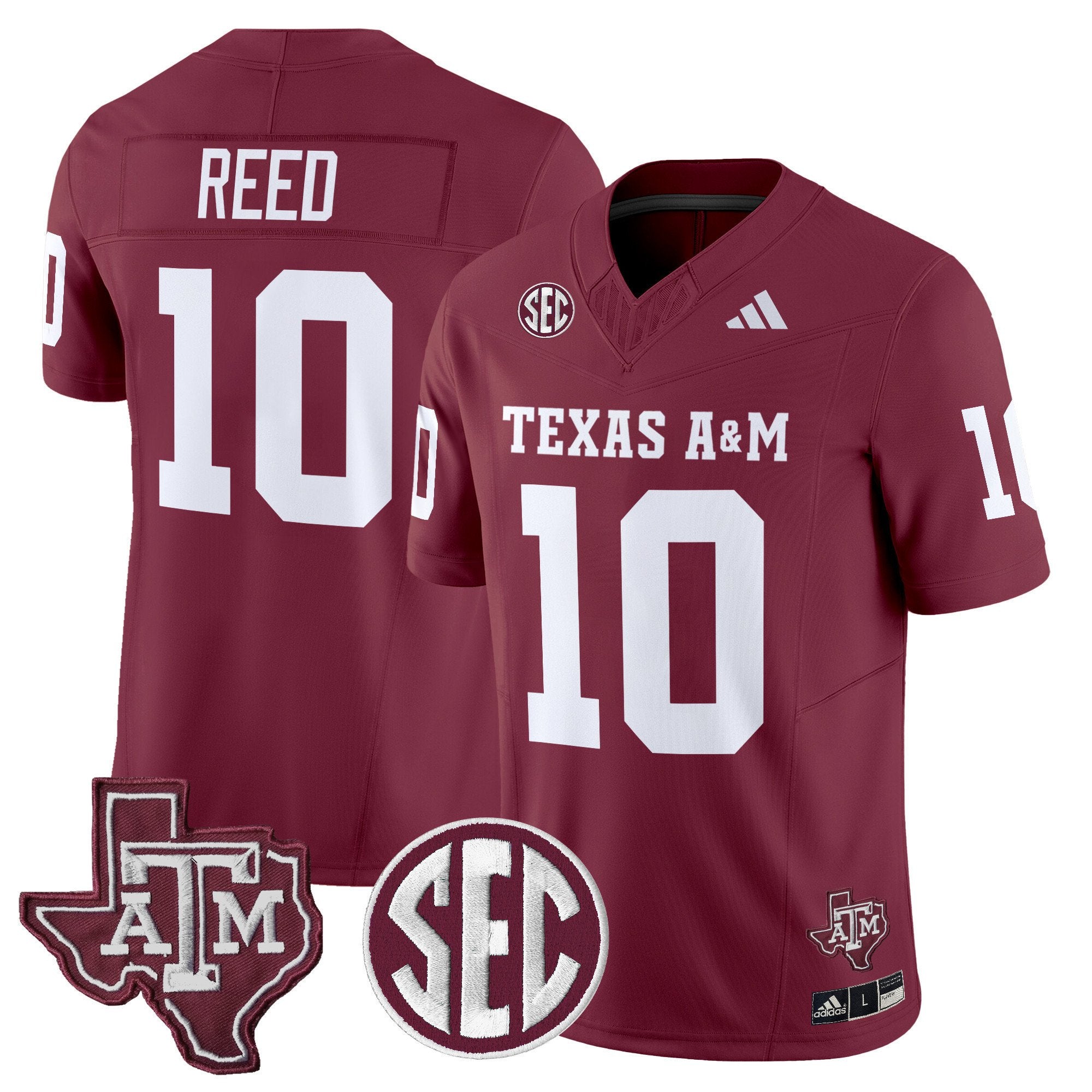 Marcel Reed Jersey #10 Texas A&M Aggies 2025 Vapor Stitched Maroon