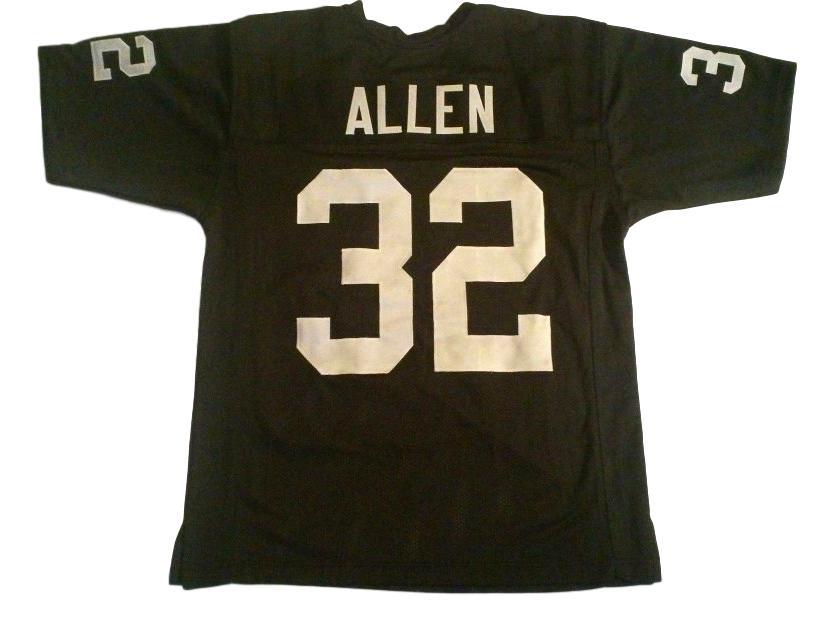 Marcus Allen CUSTOM STITCHED Unsigned Football Jersey Black