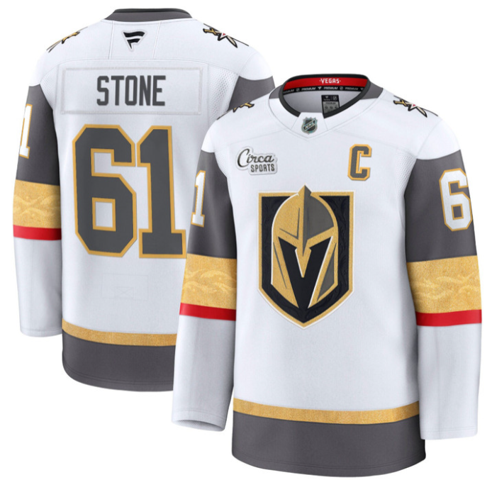 Mark Stone Jersey #61 Vegas Golden Knights Premium Stitched White