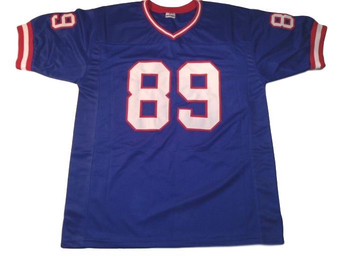 Mark Bavaro CUSTOM STITCHED Unsigned Football Jersey Blue