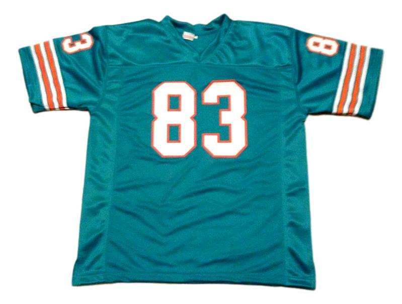 Mark Clayton CUSTOM STITCHED Unsigned Football Jersey Teal Green