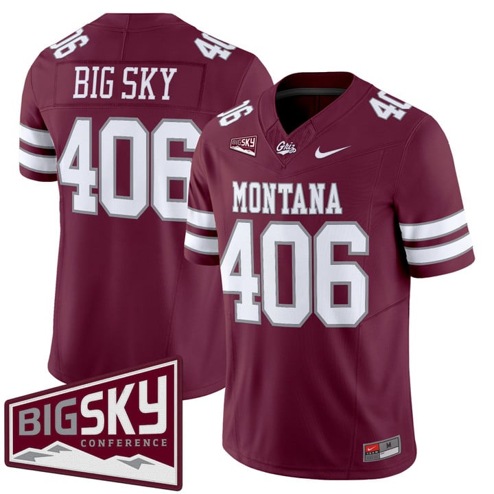 Big Sky Jersey #406 Montana Grizzlies 2025 Vapor Limited Stitched Black Alter