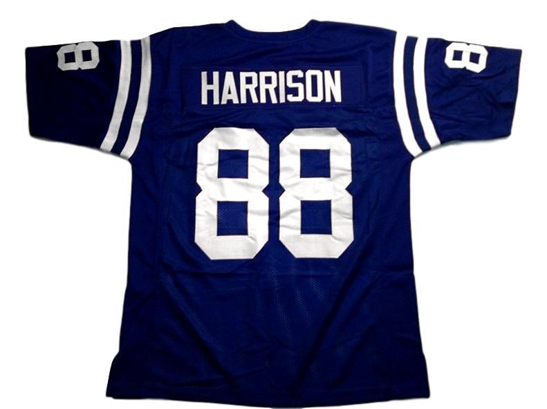 Marvin Harrison CUSTOM STITCHED Unsigned Football Jersey Blue