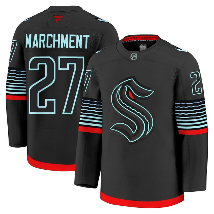 Mason Marchment Jersey #27 Seattle Kraken 2025 - 26 Premium Non-Glow Stitched