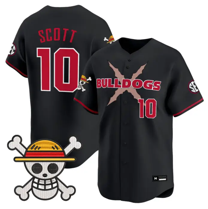 Matt Scott Jersey #10 Georgia Bulldogs Baseball One Piece Premier Stitched