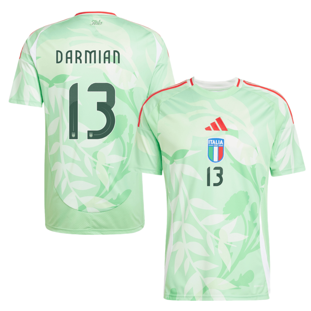 Matteo Darmian 13 Italy National Team 2025-26 Away Men Jersey – Green