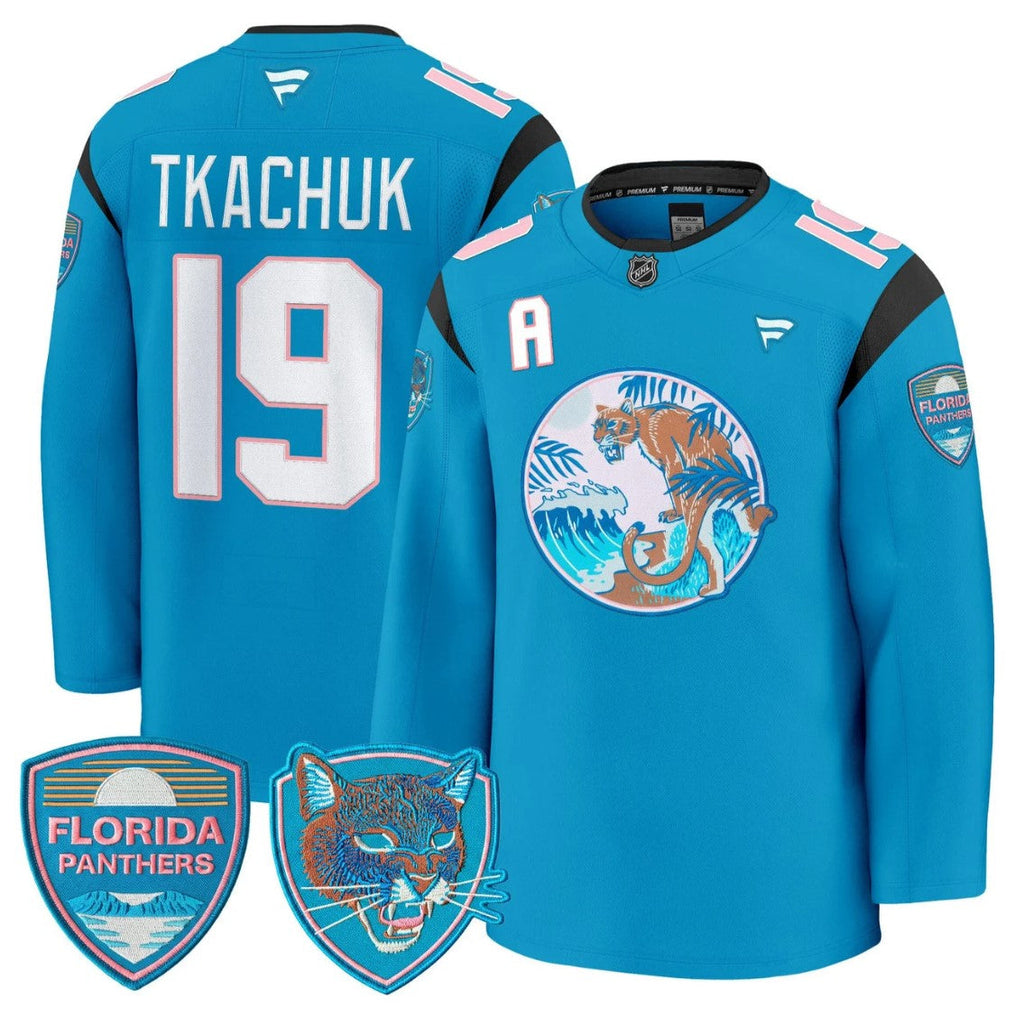 Matthew Tkachuk Jersey #19 Florida Panthers SoFlo Night Edition Premium Stitched
