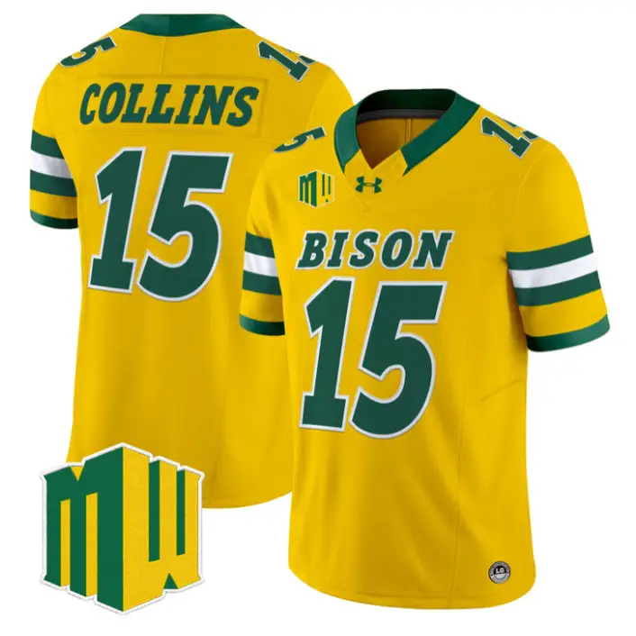 Mekhi Collins Jersey #15 North Dakota State Bison 2026 Vapor Stitched