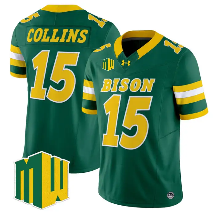 Mekhi Collins Jersey #15 North Dakota State Bison 2026 Vapor Stitched