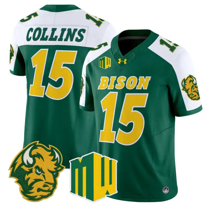 Mekhi Collins Jersey #15 North Dakota State Bison 2026 Vapor Stitched
