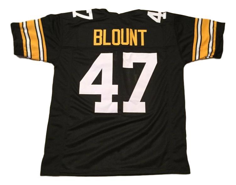 Mel Blount CUSTOM STITCHED Unsigned Football Jersey Black