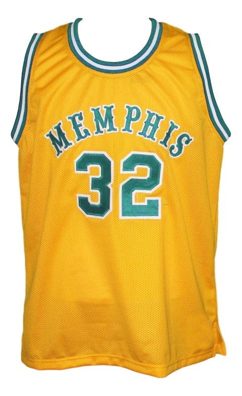 Denton Jersey #32 Memphis Tams Retro Aba 1974 Basketball Yellow