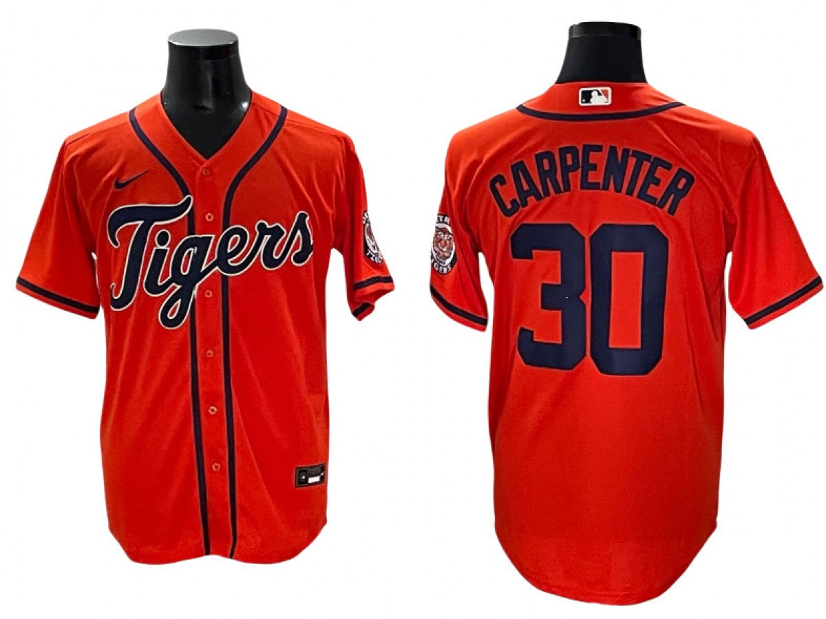 Men Detroit Tigers #30 Kerry Carpenter Orange Jersey