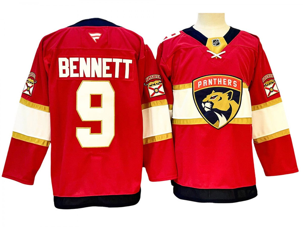 Men Florida Panthers #9 Sam Bennett Red Home Jersey (Copy)