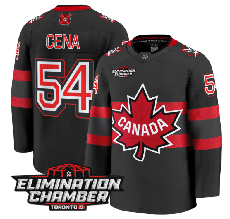 Men John Cena Jersey #54 Elimination Chamber Toronto 2025 Premium Stitched Royal