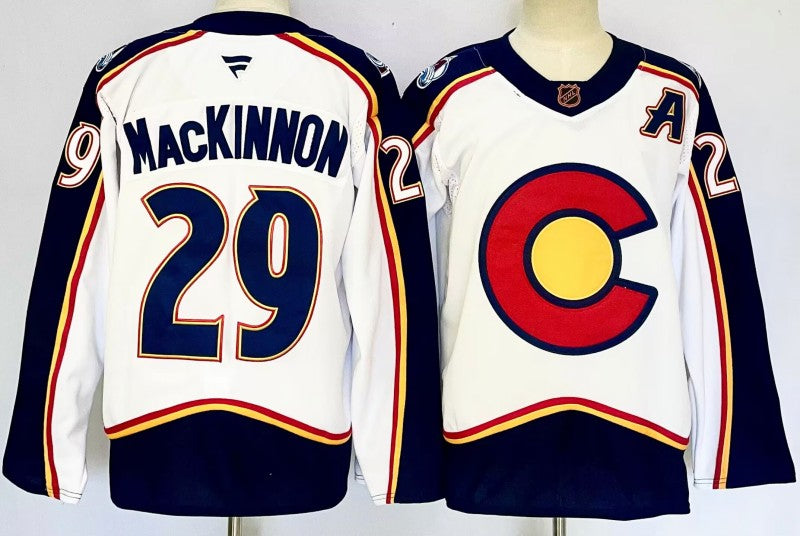 Men's Colorado Avalanche #29 Nathan MacKinnon Hockey Jersey