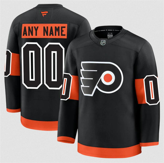 Men's Custom Philadelphia Flyers Jersey Name, Number 2025 Alternate Black